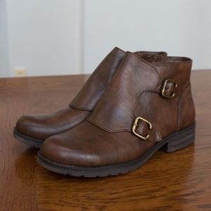 Naturalizer Brown Leather Booties